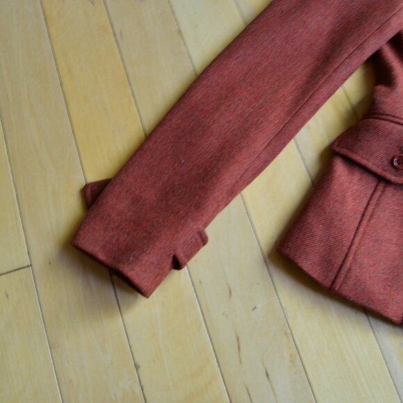 Theory Wool Double Breasted Blazer Size 2 - Picture 7 of 16